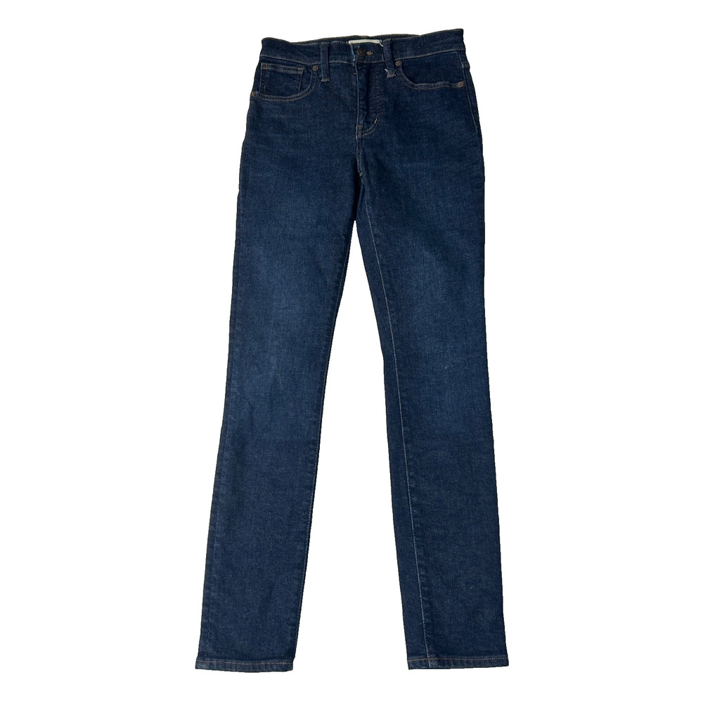 Madewell Jeans Womens Size 24 9" Mid Rise Skinny Dark‎ Orland Wash Stretch Denim